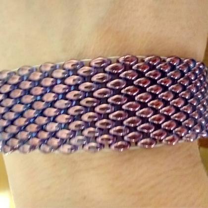 beaded bracelet bracelet purple blu..