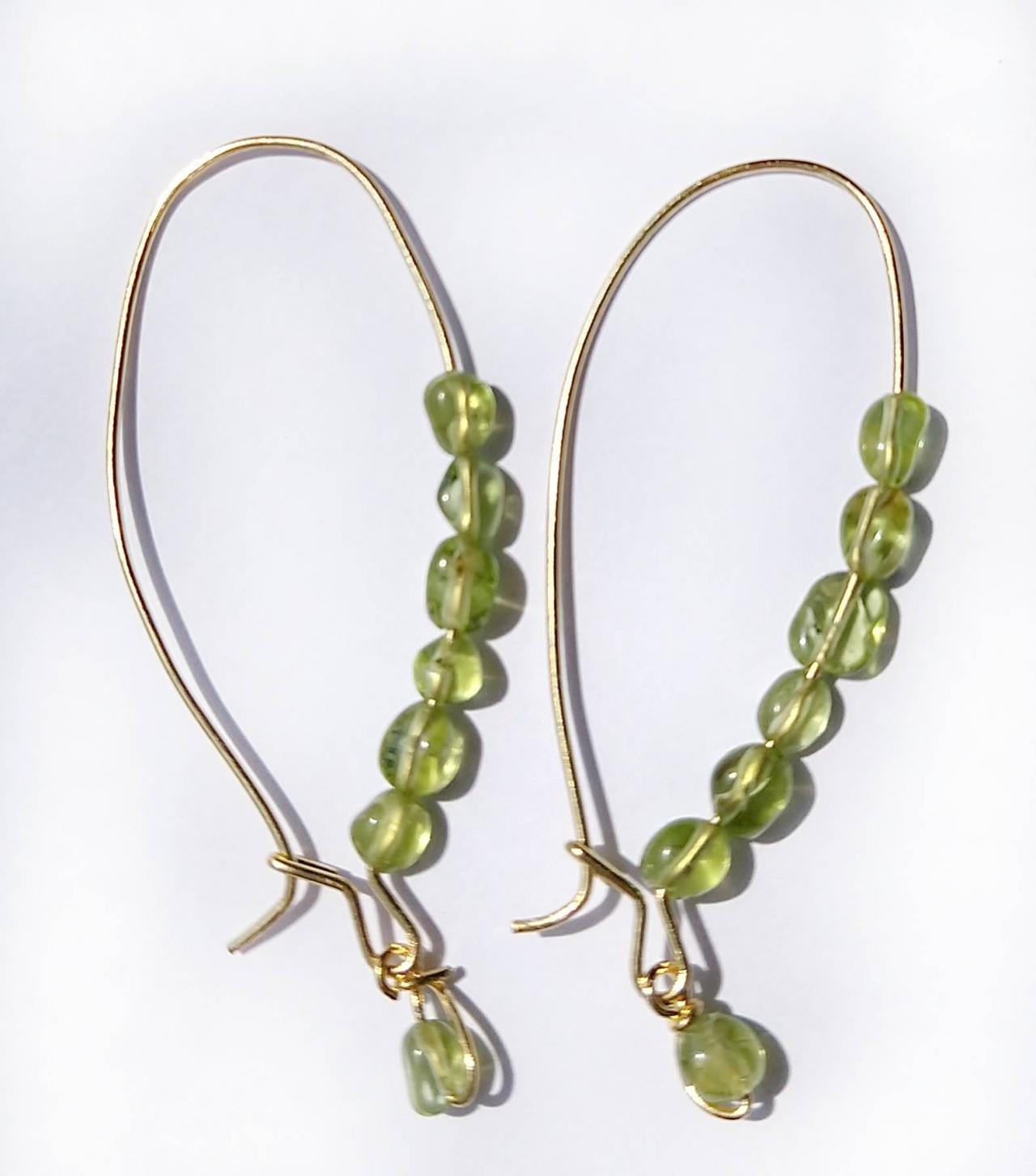 Peridot Earwires Peridot Earrings Peridot Jewelry Green Earrings Green Jewelry August Birthstone Earrings August Birthday Gift