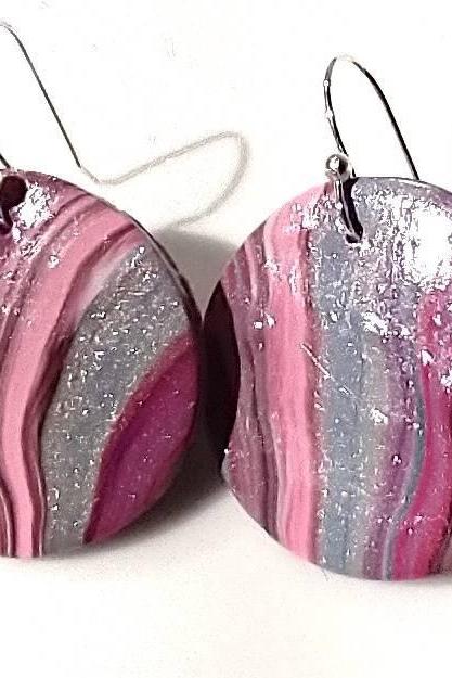Polymer clay earrings Aesthetic earrings Boho Boho chic Statement earrings Unique earrings Polymer clay jewelry Clay earrings aesthetic