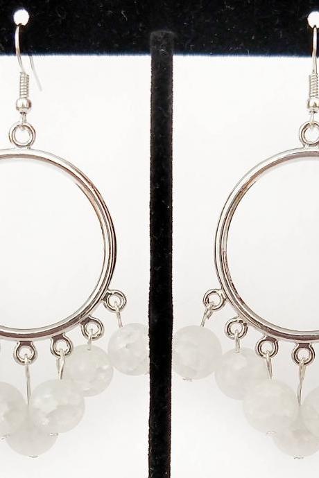 Quartz earrings quartz chandelier earrings quartz jewelry festival earrings beaded earrings beaded chandelier earrings chandelier earrings