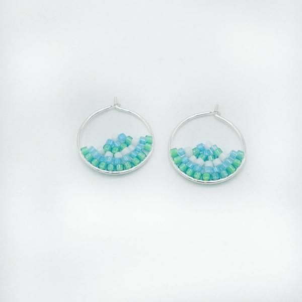 Beaded Collection - Small Hoop Earrings main image 1